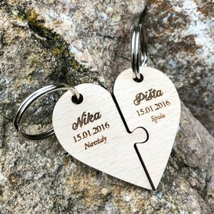 DUBLEZ | Valentýnský dárek - Klíčenka na míru