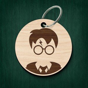 DUBLEZ | Dřevěná klíčenka - Harry Potter
