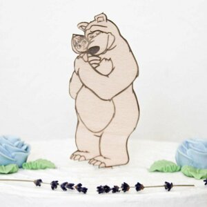 DUBLEZ | Dětská figurka na dort - Máša a medvěd