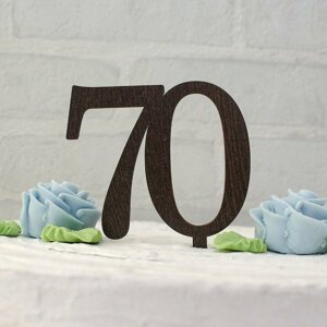 DUBLEZ | Dřevěná číslice do dortu - zápich 70