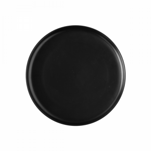 Lunasol - Dezertní talíř Coupe černý 20 cm – Flow (491073)