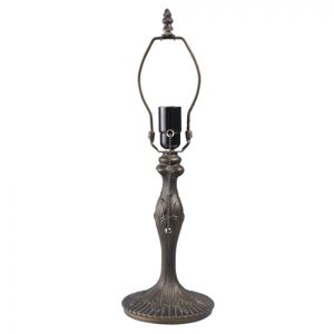 Základna ke stolní lampě Tiffany hnědá – 15x42 cm