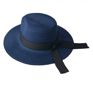 Modrý klobouk s bílo černou stuhou – Margeaux