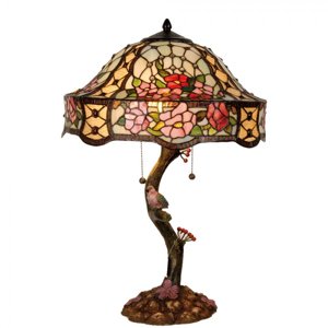 Stolní lampa Tiffany Flowers – 45x62 cm