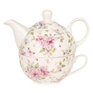 Bílý tea for one Garden – 400 ml / 250 ml