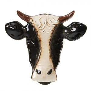 Keramický talíř v designu krávy – 23x21x2 cm