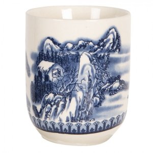 Porcelánový kalíšek na čaj s motivem hor – 100 ml