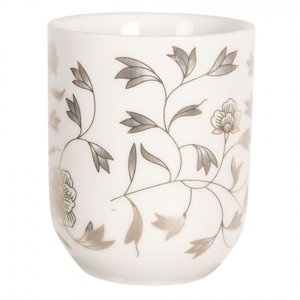 Porcelánový kalíšek na čaj s drobnými kvítky- ∅ 6*8 cm / 0,1L – 100 ml