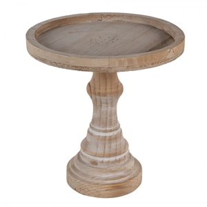 Světle hnědý dřevěný dekorativní stolík Jaylinn – 27x25 cm