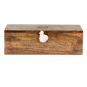 Dřevěná krabička na čajové pytlíky Chick Robinette – 31x13x10 cm