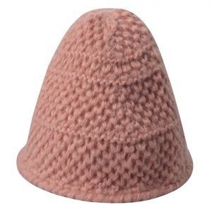 Růžová pletená zimní čepice – 20 cm