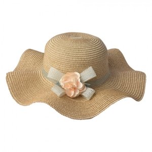 Hnědý klobouk s mašlí a květinou – Margeaux