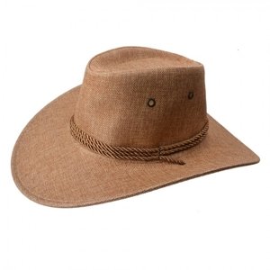 Hnědý dámský klobouk – 31x36x14 cm
