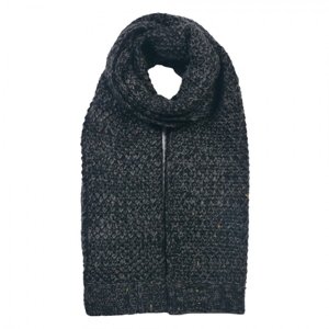 Černá pletená zimní šála – 35x175 cm