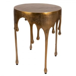 Odkládací stolek Zlatý 44*56 cm – 43x56 cm