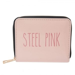 Růžová peněženka Steel pink – 12x10x2 cm