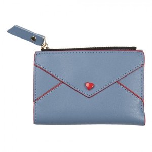 Modrá peněženka Psaníčko – 12x9 cm