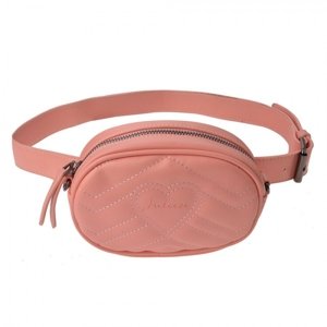 Růžová kabelka s páskem okolo pasu – 17x6x11 cm