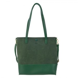 Zelená sametová kabelka do ruky – 28x30 cm