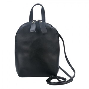 Černý batůžek na zapínání na záda – 16x20 cm