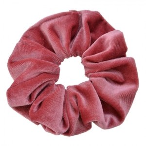 Růžová sametová gumička – 10x2 cm