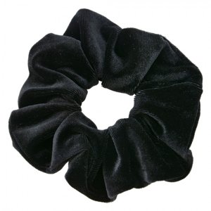 Černá sametová látková gumička – 10x2 cm