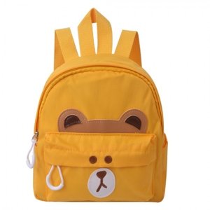 Žlutý dětský batoh s medvídkem – 21x9x23 cm