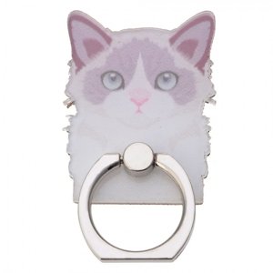 Prsten na mobilní telefon Cat Pink