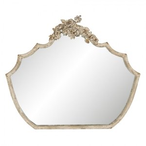 Nástěnné zrcadlo ve vintage rámu s patinou Dedrick – 70x4x58 cm