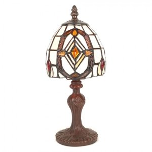 Malá stolní lampa Tiffany Gerieke – 13x29 cm