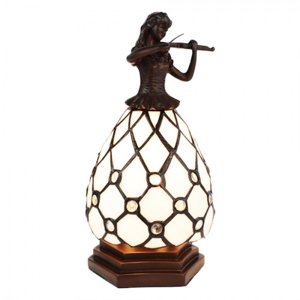 Stolní Tiffany lampa Violoniste – 12x12x25 cm