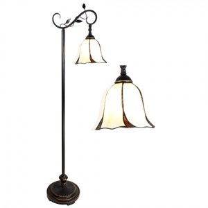 Stojací lampa Tiffany Brown 36*25*152 cm E27/max 1*60W – 36x25x152 cm