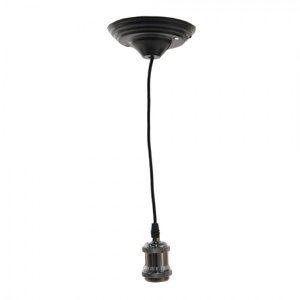 Kabel k lampě Černá 150 cm E27/max 1*60W – 14x150 cm