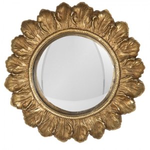Nástěnné zrcadlo ve zlatém masivním rámu Marcellette