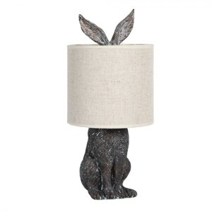 Stolní lampa v designu králíka s béžovým stínidlem