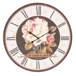 Květinové hodiny Gardens in London – 60x4 cm