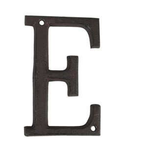 Nástěnné kovové písmeno E- 13 cm – 8x1x13 cm