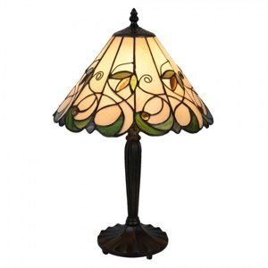 Stolní lampa Tiffany Happy Green – 31x48 cm