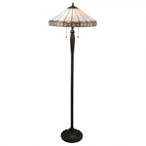 Stojací lampa Tiffany Tatienne – 51x160 cm