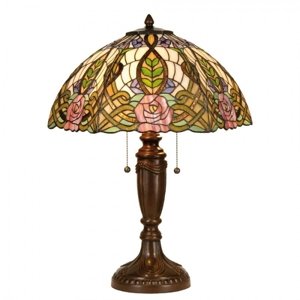 Stolní lampa Tiffany Rose – 47x61 cm