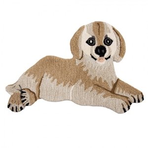 Koberec Dog Hnědý, Šedý 60x90x2 cm