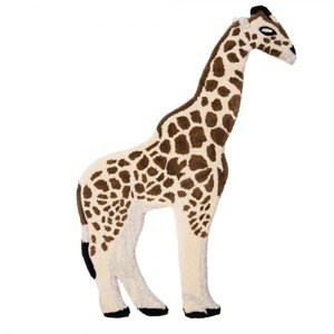 Koberec Žirafa Béžová, Hnědá 60x90x2 cm