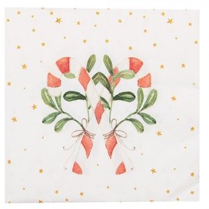 Papírové kapesníky s lízátky Happy Little Christmas – 33x33 cm
