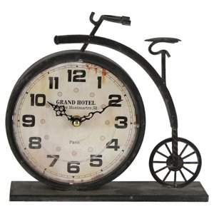 Stolní hodiny ve tvaru retro jízdního kola – 23x7x22 cm