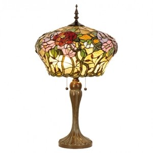 Stolní lampa Tiffany Roses – 40x72 cm