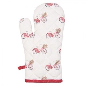 Kuchyňská bavlněná rukavice Red Bicycle – 18x30 cm