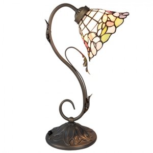 Stolní Tiffany lampa Blooming – 32x20x48 cm