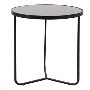 Odkládací stolek černý 50*55 cm – 50x55 cm