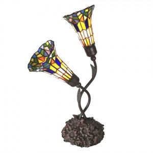 Stolní lampa Tiffany Old – 46x28x63 cm