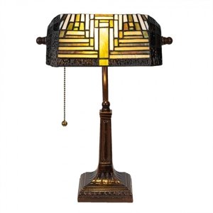 Stolní lampa Tiffany Abbie – 26x26x42 cm